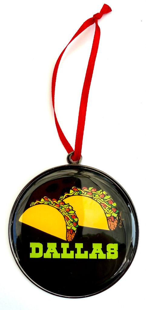 Dallas Texas Taco Christmas Ornament