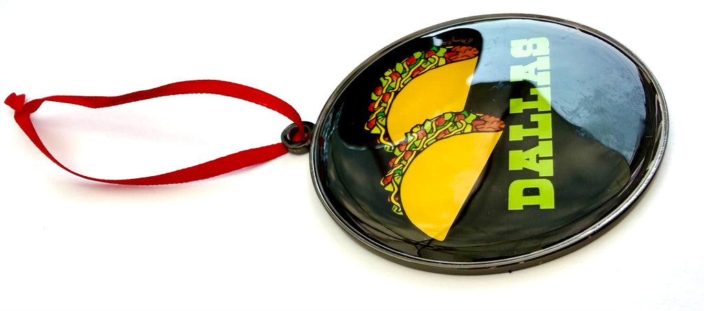 Dallas Texas Taco Christmas Ornament