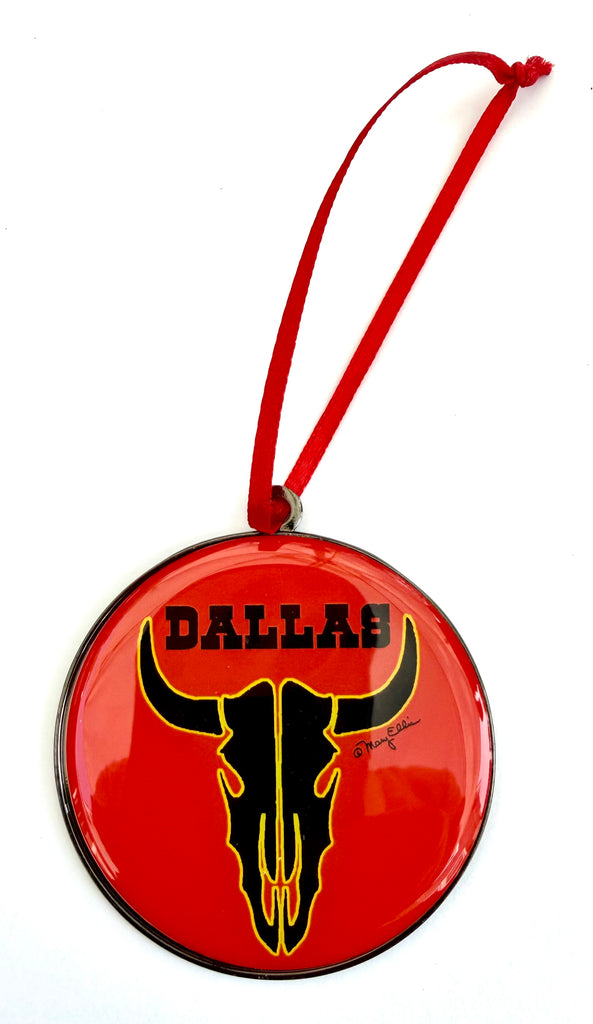 Dallas Texas Longhorn Christmas Ornament