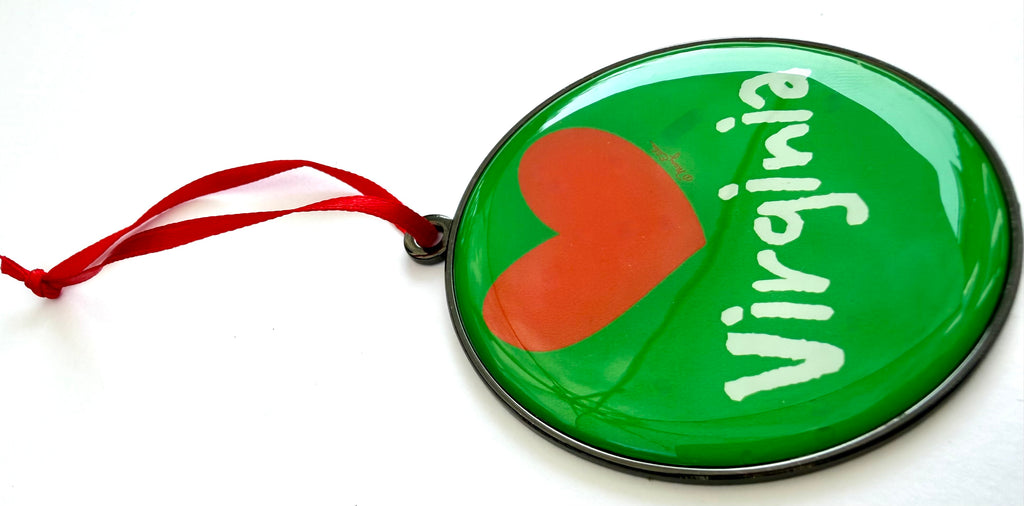 Virginia Heart Christmas Ornament
