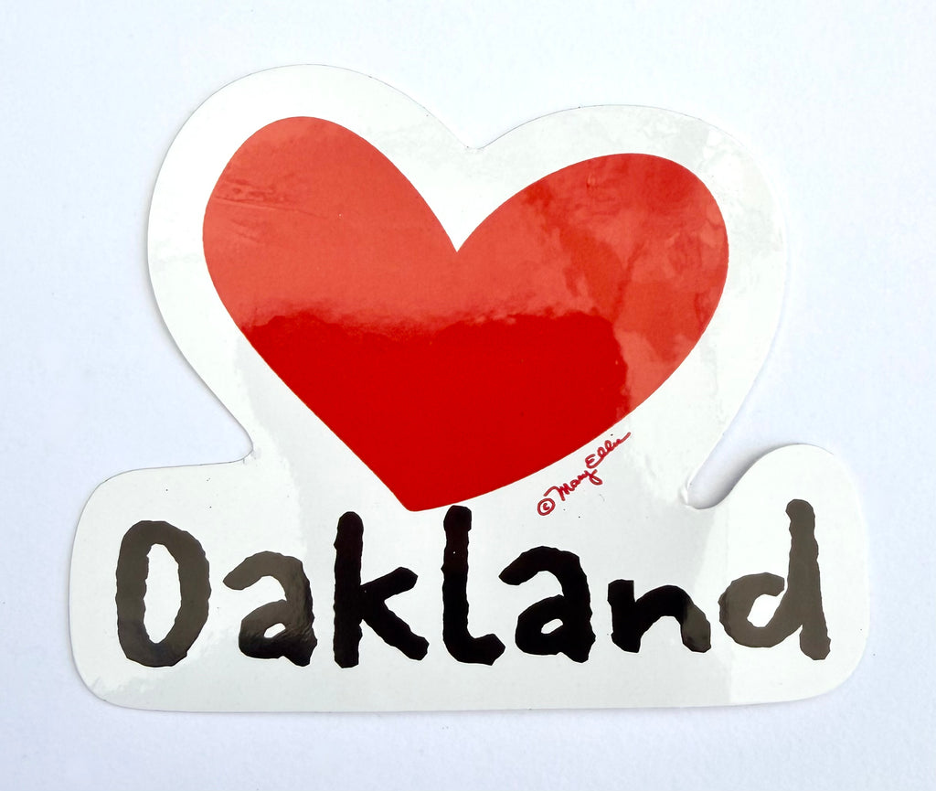 Oakland California Heart Sticker