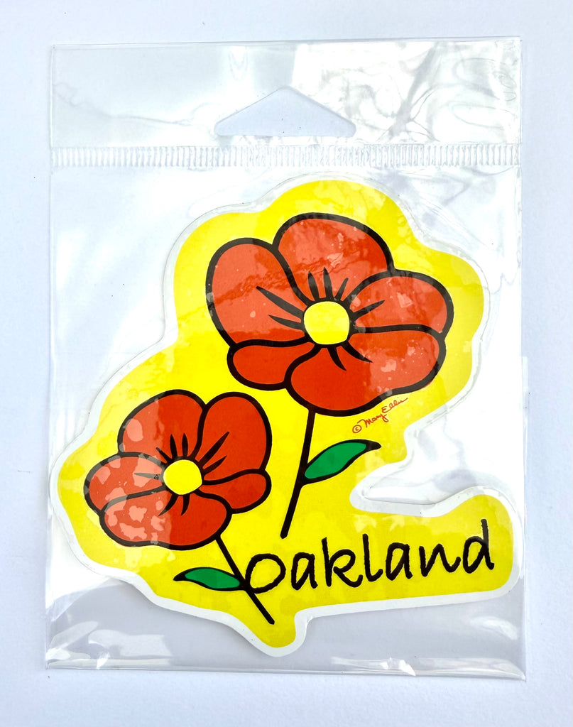 Oakland California Poppies Sticker