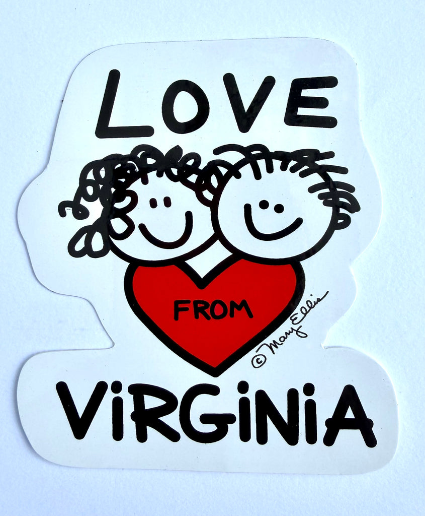 Virginia Love From Sticker