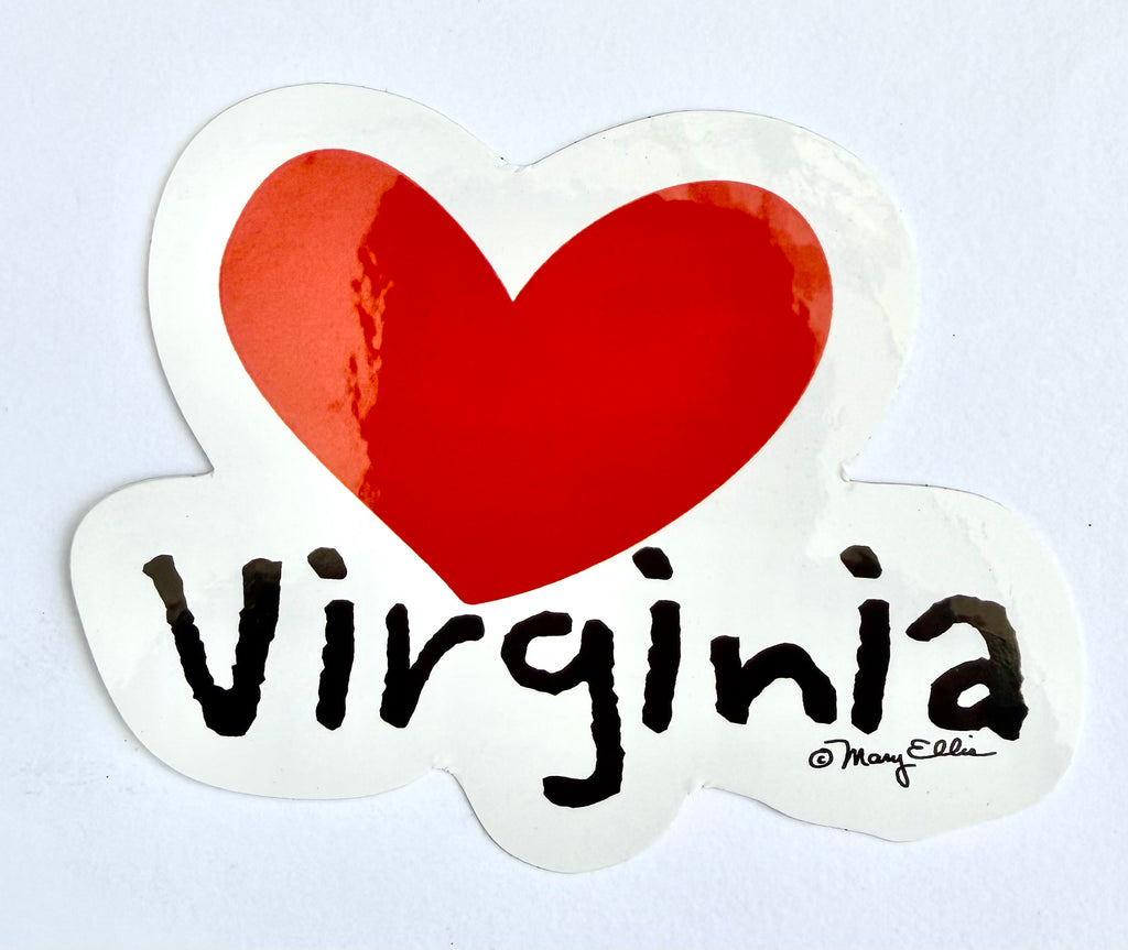 Virginia Heart Sticker