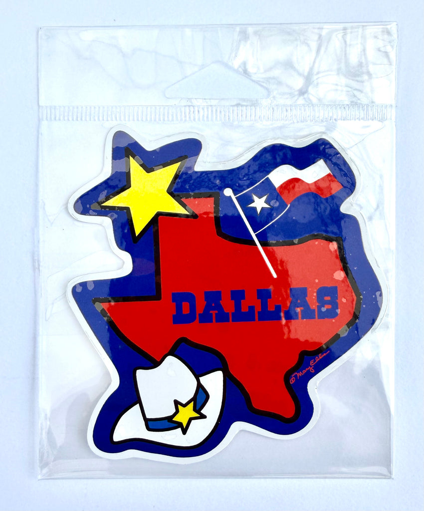 Dallas Texas State Sticker
