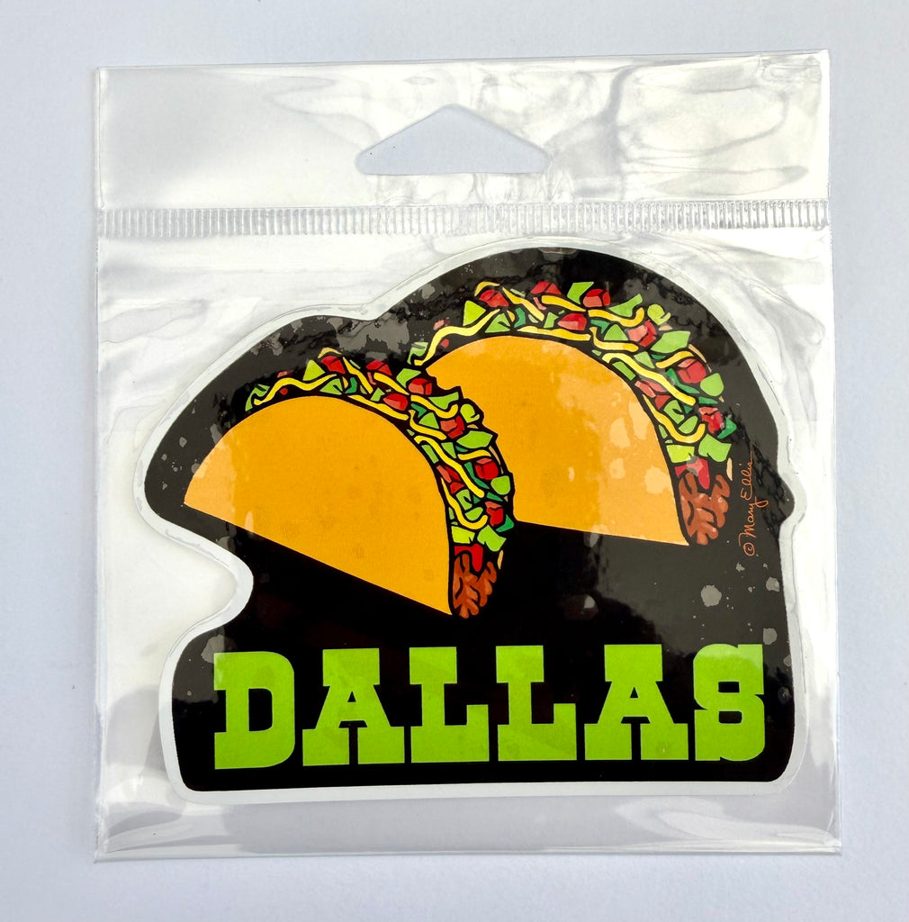 Dallas Texas Tacos Sticker