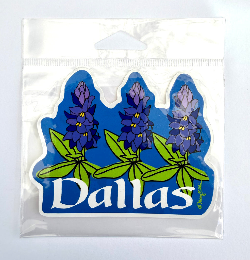 Dallas Texas Bluebonnets Sticker