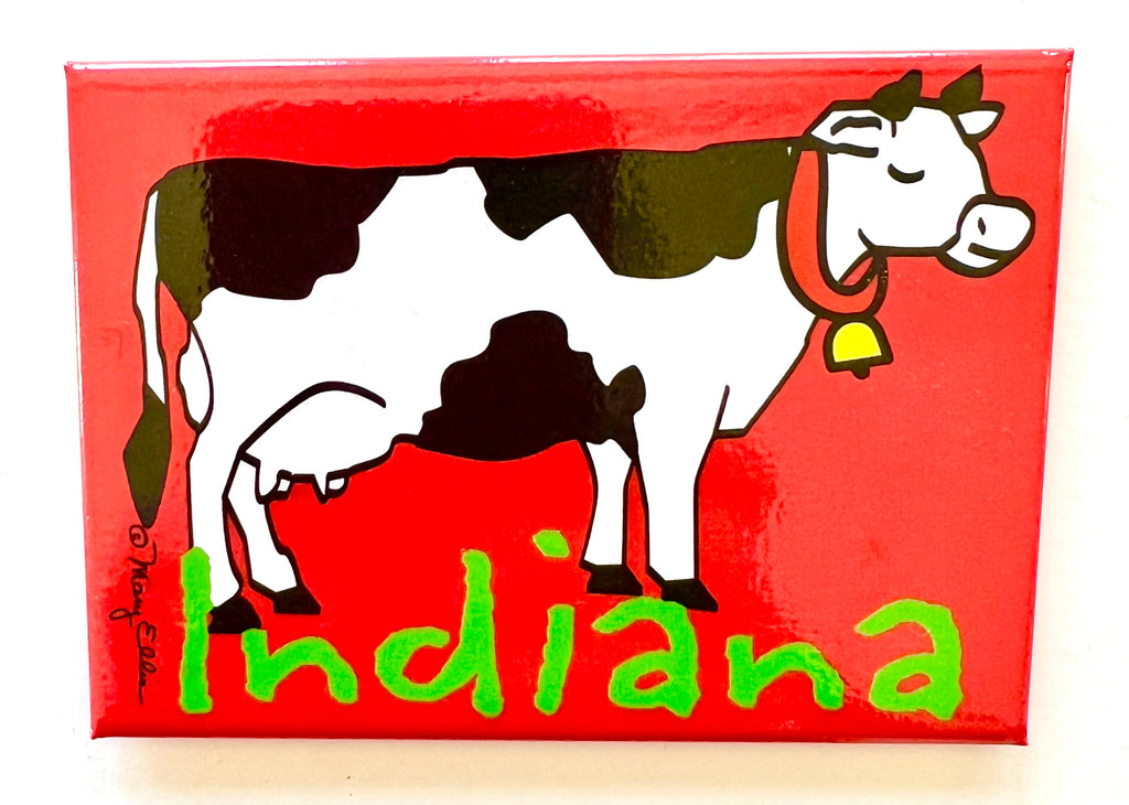 Indiana Cow Magnet