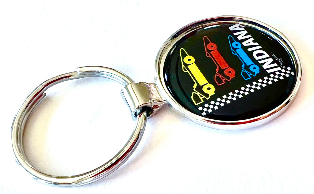 Indiana Race Cars Keychain