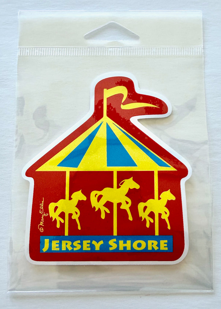 New Jersey Shore Carousel Sticker