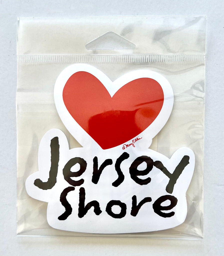 New Jersey Shore Heart Sticker