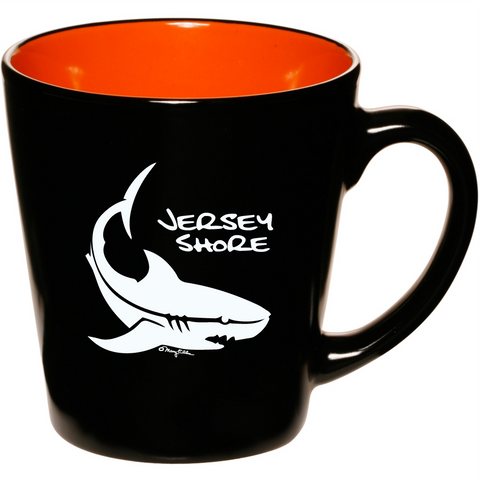 New Jersey Shore Mug 2 Tone Orange Shark