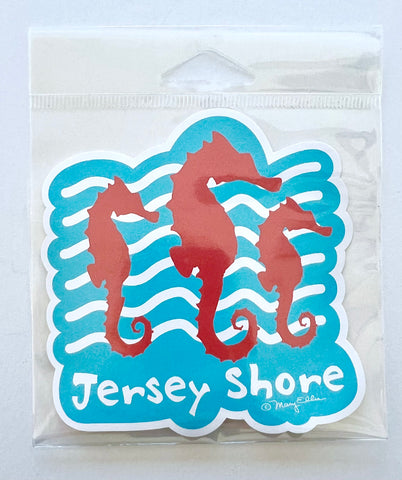 New Jersey Shore Seahorse Sticker