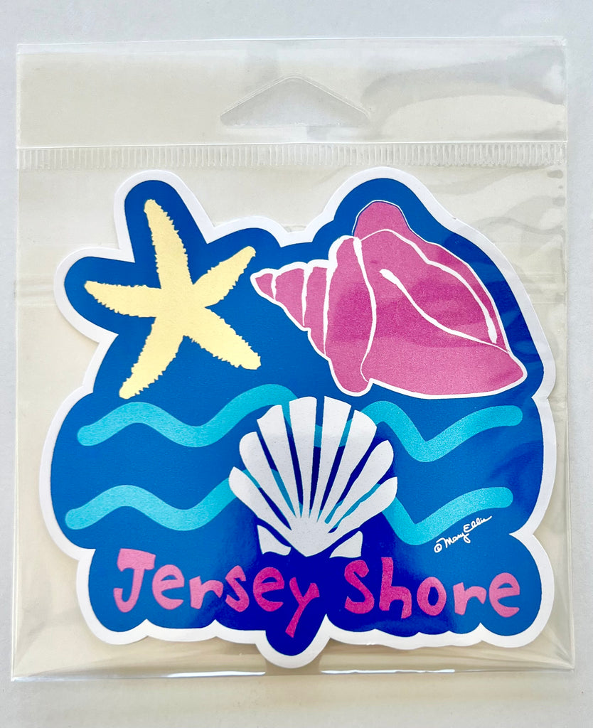 New Jersey Shore Shells Sticker