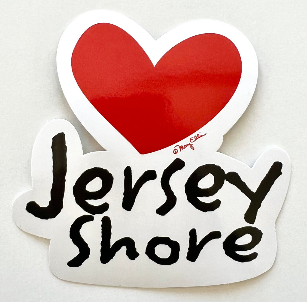 New Jersey Shore Heart Sticker