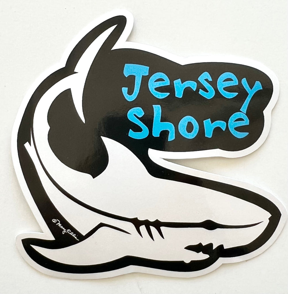 New Jersey Shore Shark Sticker