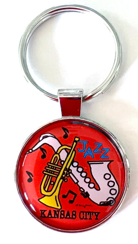 Kansas City Missouri Keychain Jazz