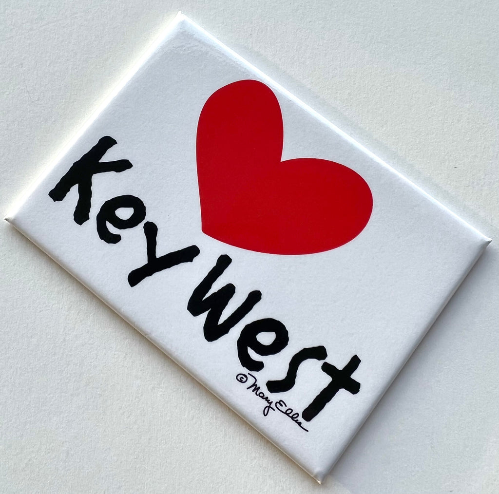 Key West Florida Magnet Heart