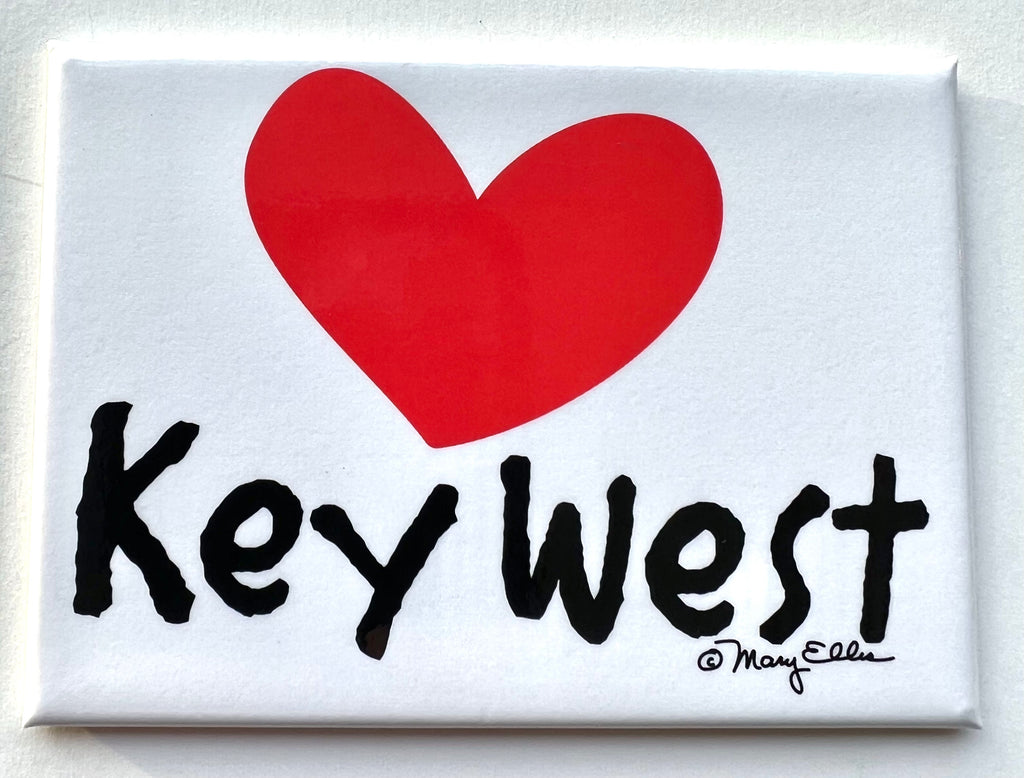 Key West Florida Magnet Heart