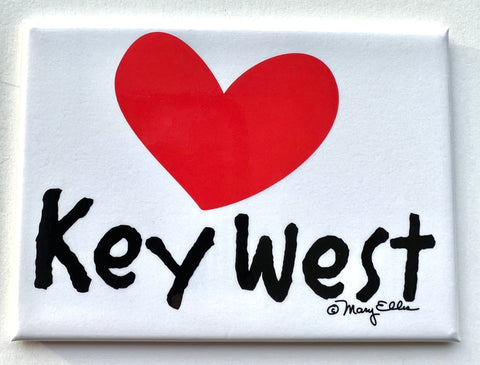 Key West Florida Magnet Heart