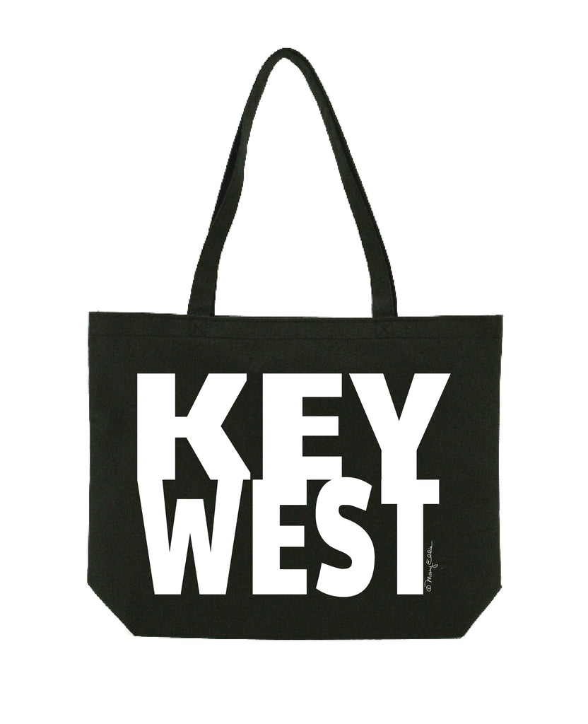 Key West Florida Tote Shopping Black Bag