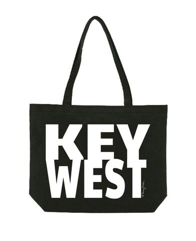 Key West Florida Tote Shopping Black Bag