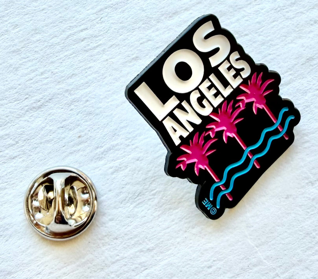 Los Angeles Palm Trees Lapel Pin City Souvenir