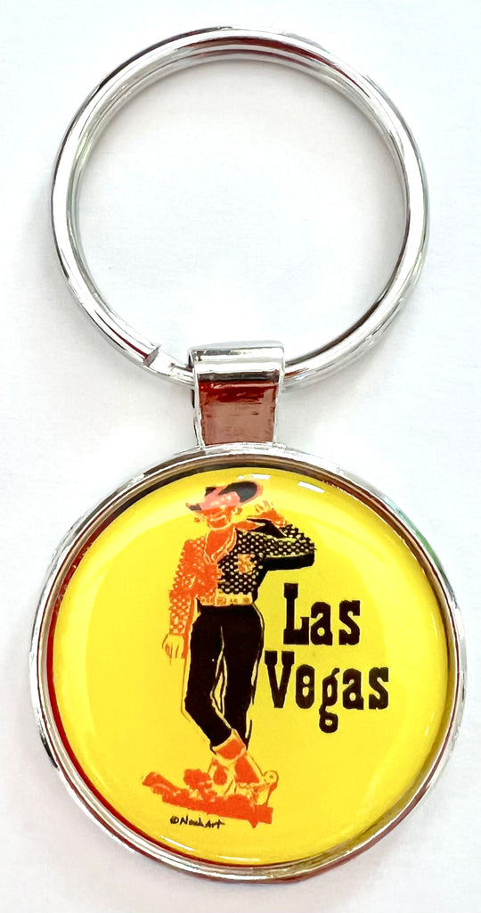Las Vegas Cowboy Sign Keychain