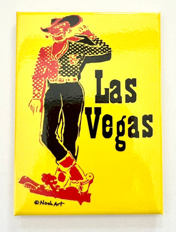 Las Vegas Cowboy Sign Magnet