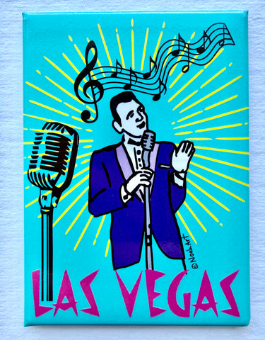Las Vegas Crooner Magnet
