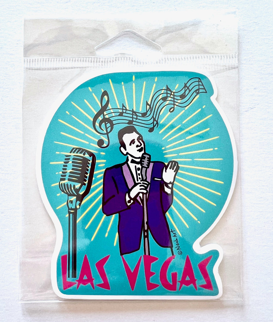 Las Vegas Crooner Sticker