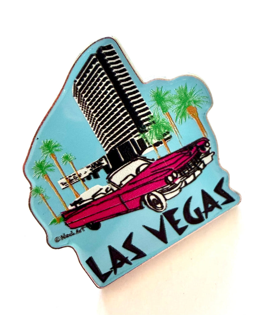 Las Vegas Car Hotel Lapel Pin