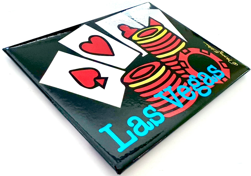 Las Vegas Chips and Cards Magnet