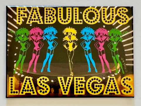 Las Vegas Fabulous Showgirls Magnet