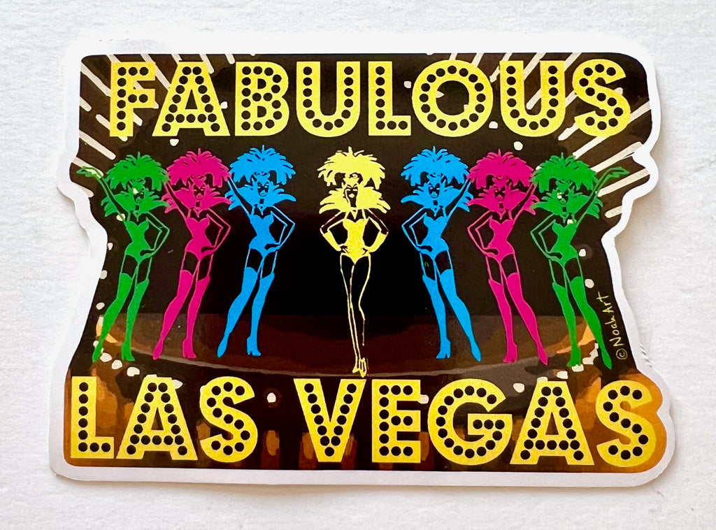 Fabulous Las Vegas Showgirls Sticker