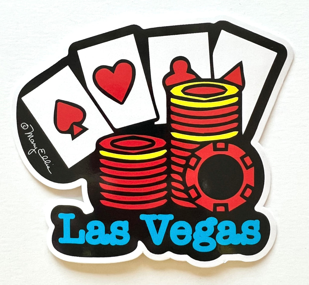 Las Vegas Sticker Casino Chips