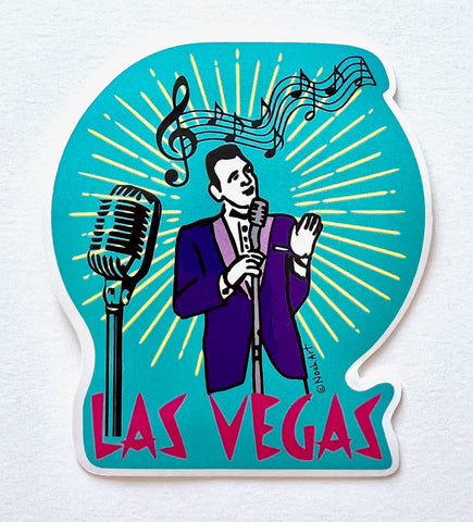 Las Vegas Crooner Sticker