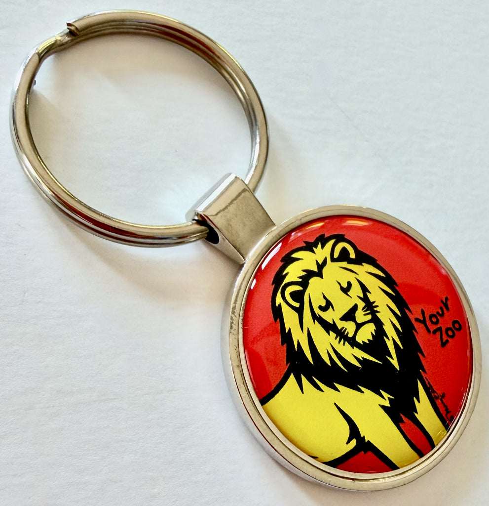 Lion Custom Zoo Keychain