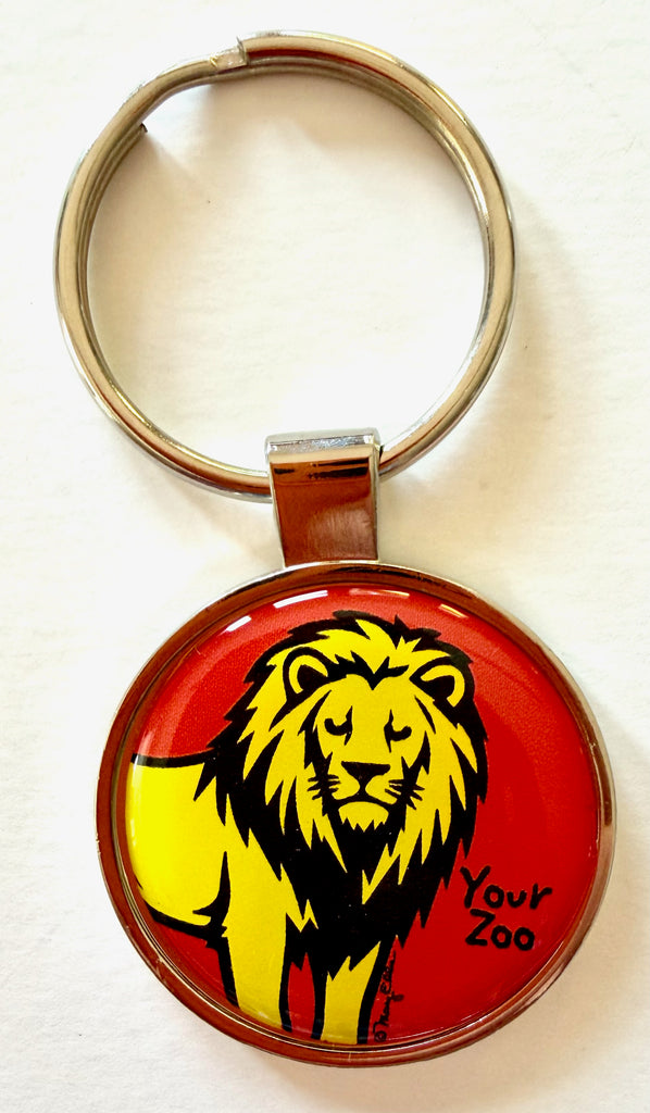 Lion Custom Zoo Keychain