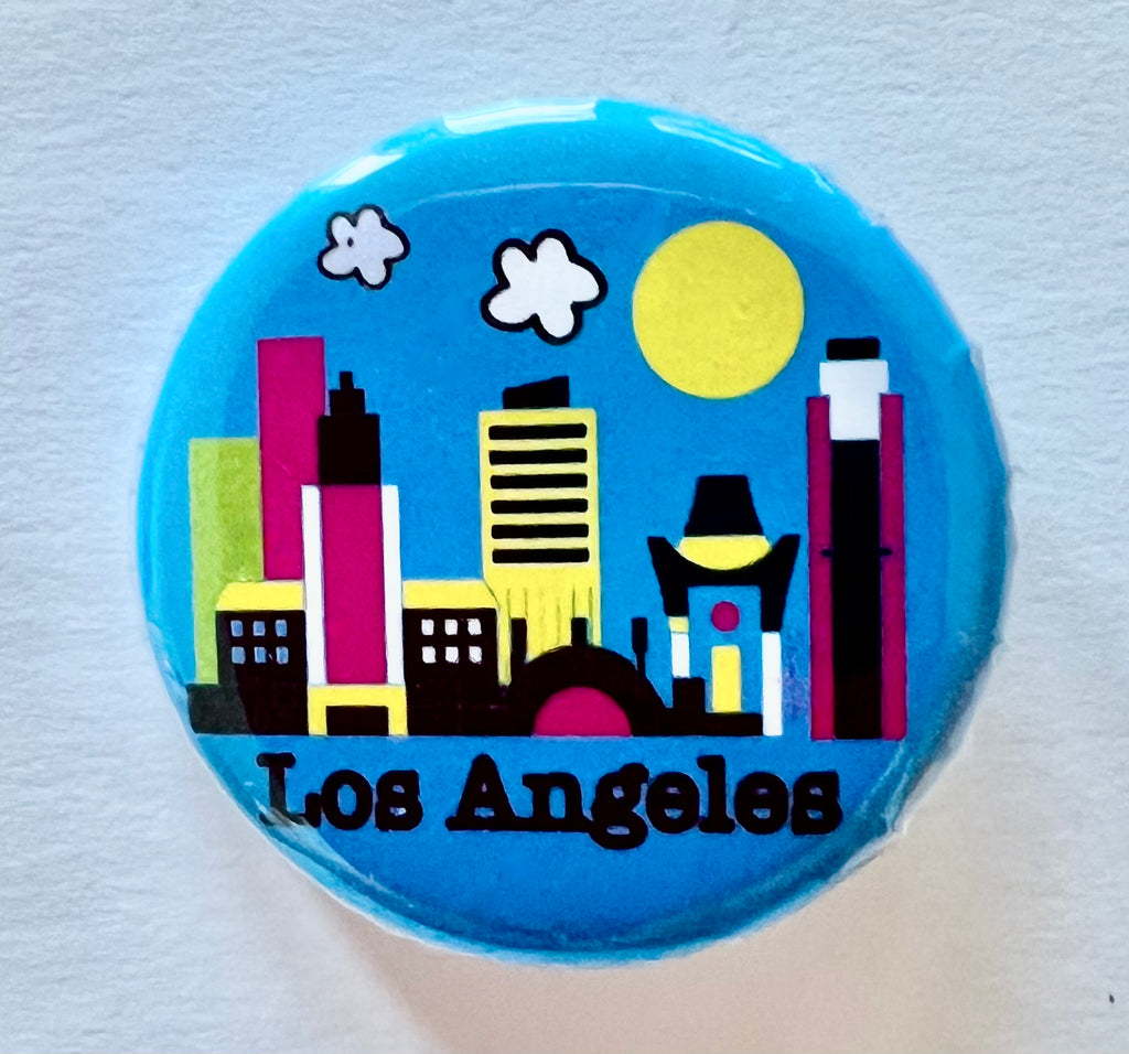 Los Angeles Daytime Skyline Button