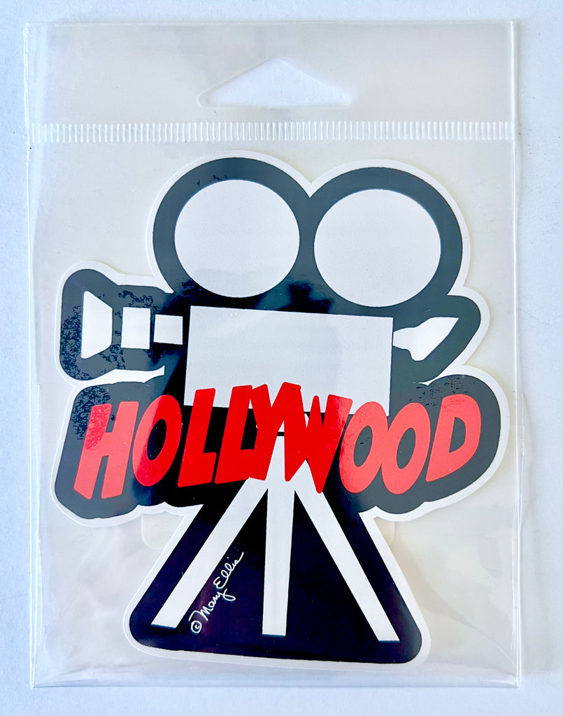 Los Angeles Hollywood Camera Sticker