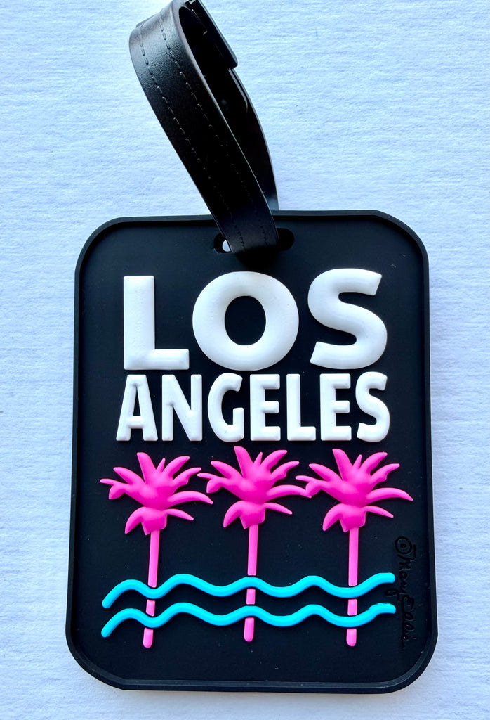 Los Angeles Palm Trees Souvenir 3-D Luggage Tag