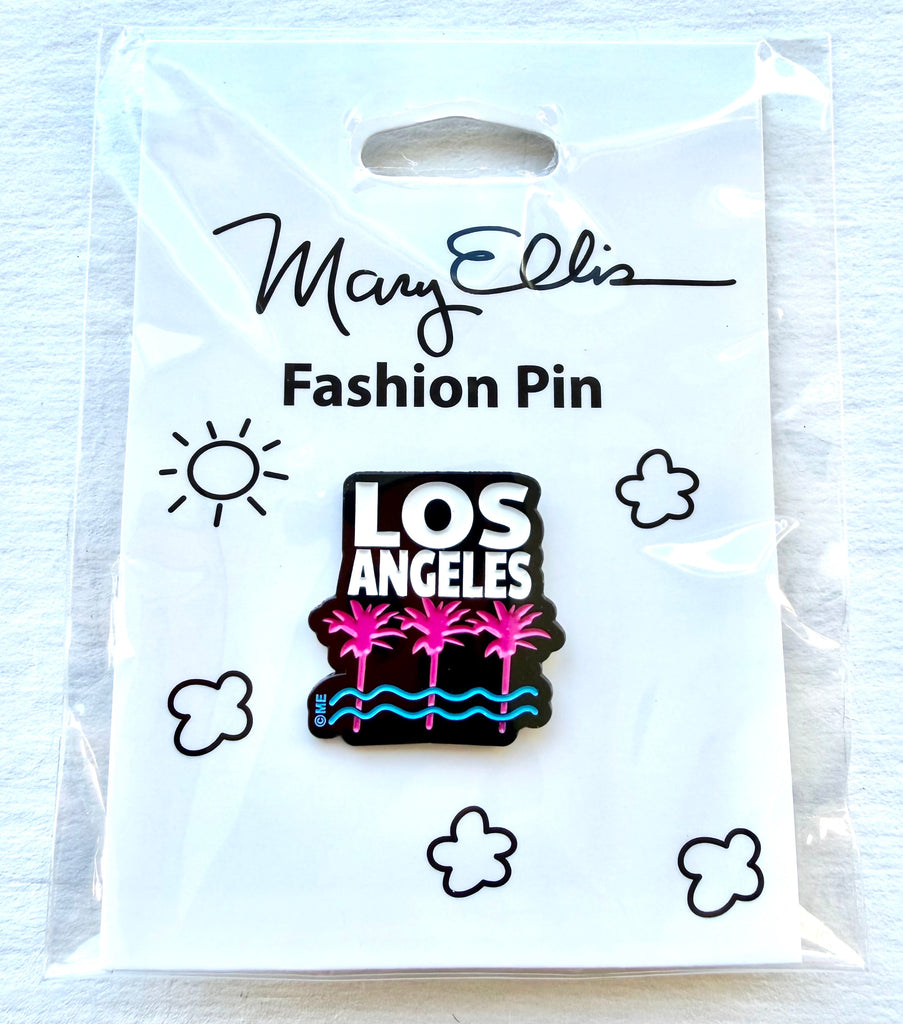 Los Angeles Palm Trees Lapel Pin City Souvenir