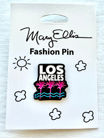 Los Angeles Palm Trees Lapel Pin City Souvenir