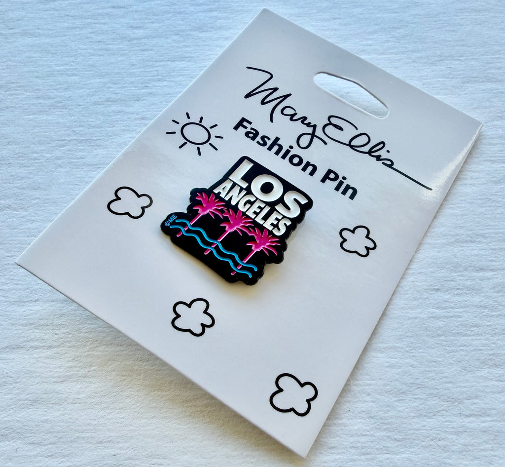 Los Angeles Palm Trees Lapel Pin City Souvenir