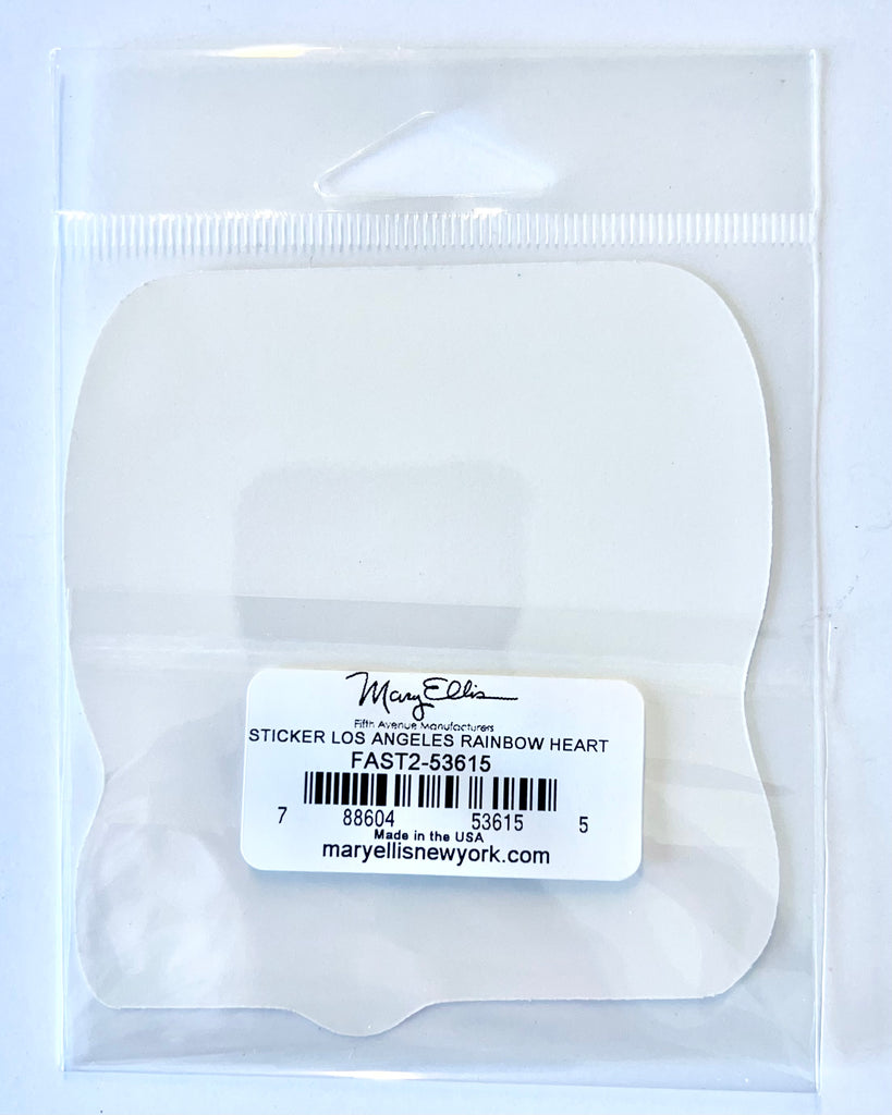 Los Angeles Rainbow Heart Sticker