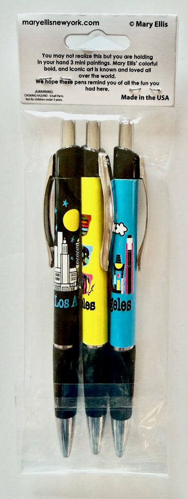 Los Angeles Pen Set Daytime, Sunglasses, Nighttime