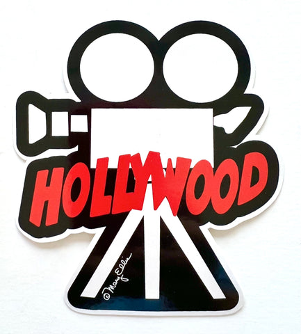 Los Angeles Hollywood Camera Sticker