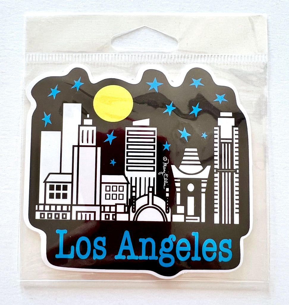 Los Angeles Night Skyline Sticker