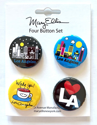 Los Angeles Mini Button Set #2